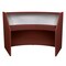 Regency Marque Reception Desk, 32 in D X 45.5 in H, 72 in W X Wood, Plexi, Mahogany 77310MH - alternate 5